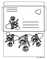 Blumen-Herzchen-Briefumschlag