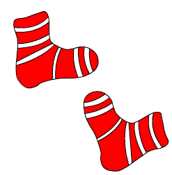 Rote Socken