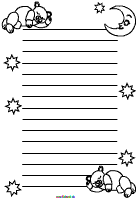 Schlafbärchen Briefpapier