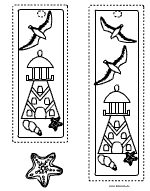 Leuchtturm-Lesezeichen
