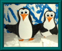 Lustige Pinguine im Winter basteln