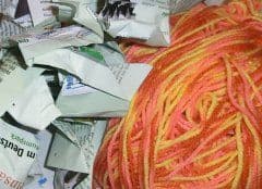 Material für die Altpapiertanne