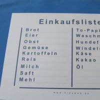 Einkaufsliste klein