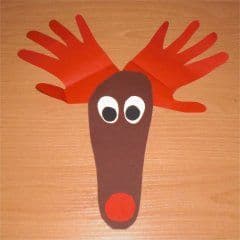 Artikelbild Einen Elch aus Hand und Fuß basteln