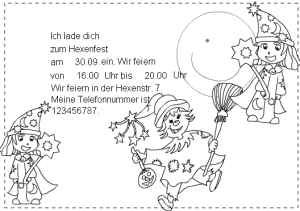 Einladung zum Hexengeburtstag