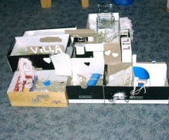 Hamstervilla aus Karton