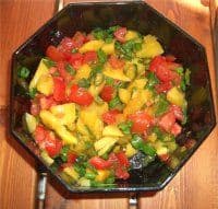 Salat für Putenrolle
