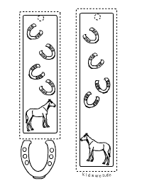 Pferde-Lesezeichen