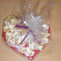 Popcornherz fertig