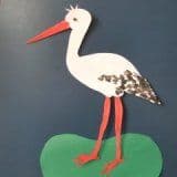 Artikelbild Storch mit beweglichem Schnabel basteln