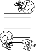 Fussball Briefpapier Vorlagen Im Kidsweb De